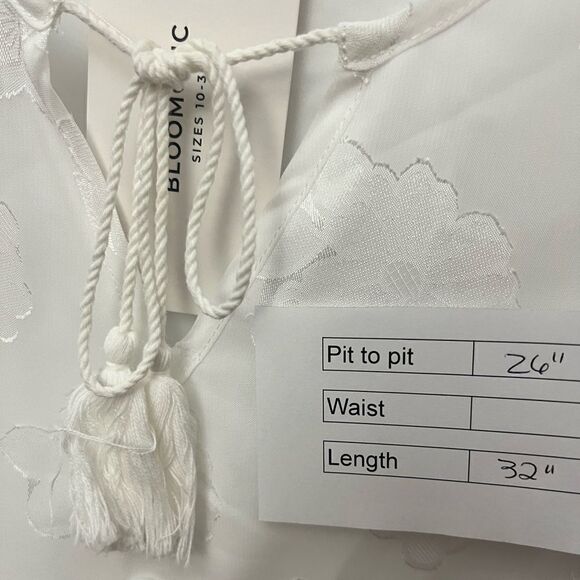 Bloomchic Short Sleeve Top White - Picture 6 of 6